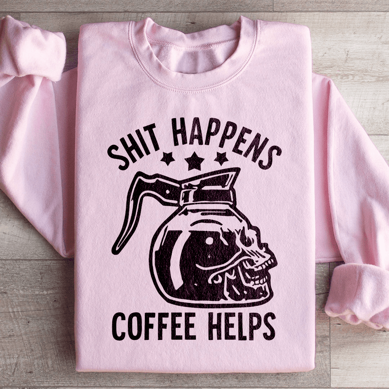 Coffee Helps Sweatshirt Light Pink / S Peachy Sunday T-Shirt