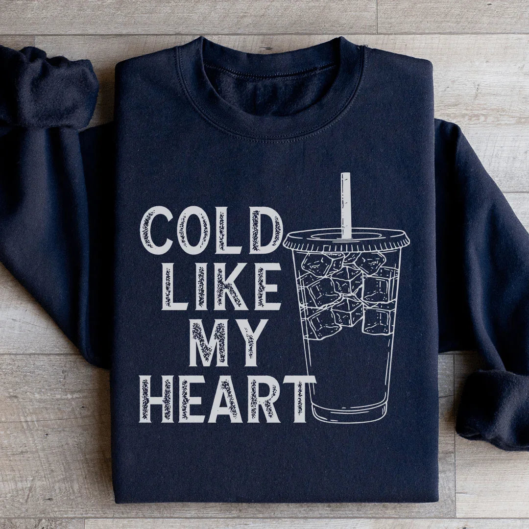 Cold Like My Heart Sweatshirt Black / S Peachy Sunday T-Shirt