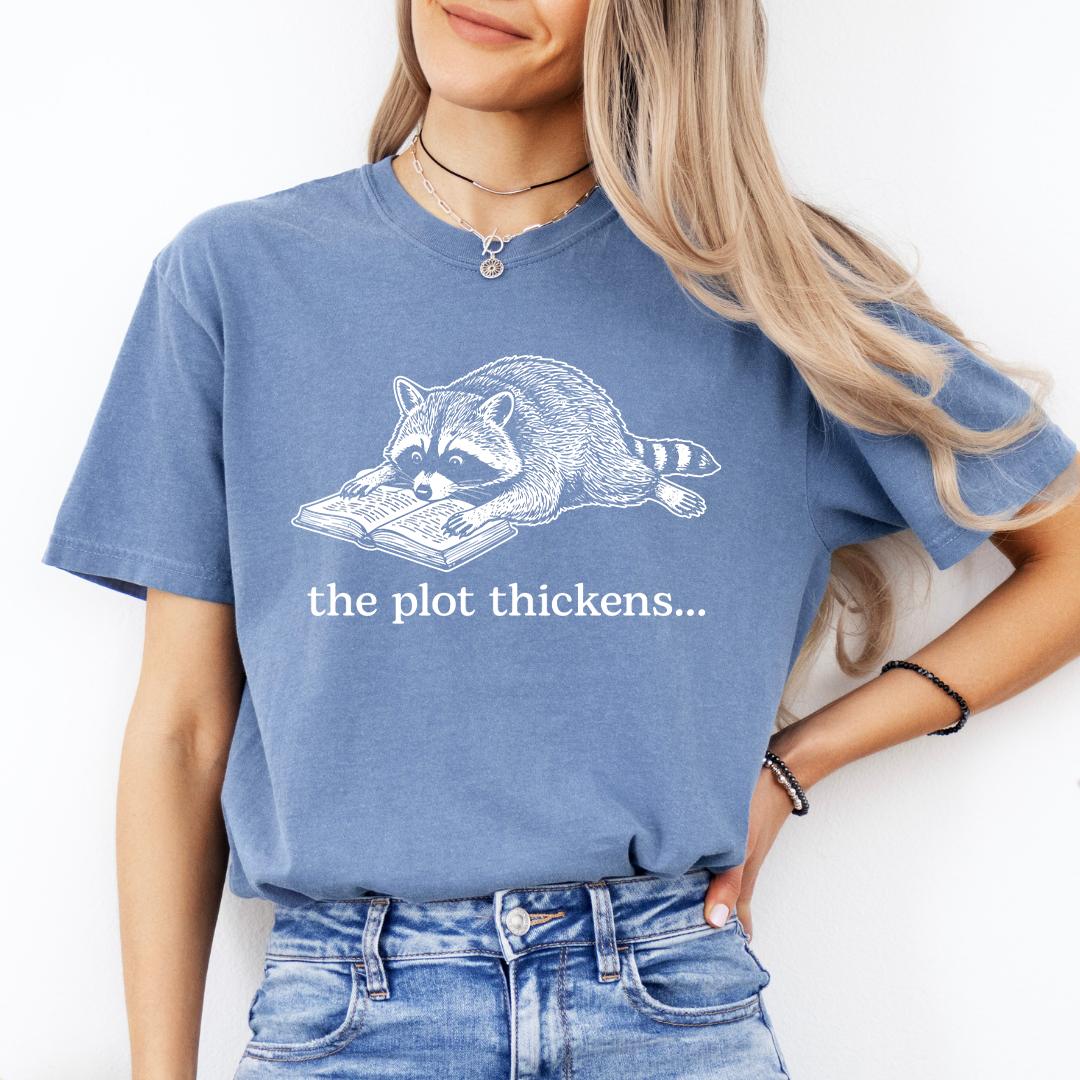 The Plot Thickens Bookish Rocoon Tee