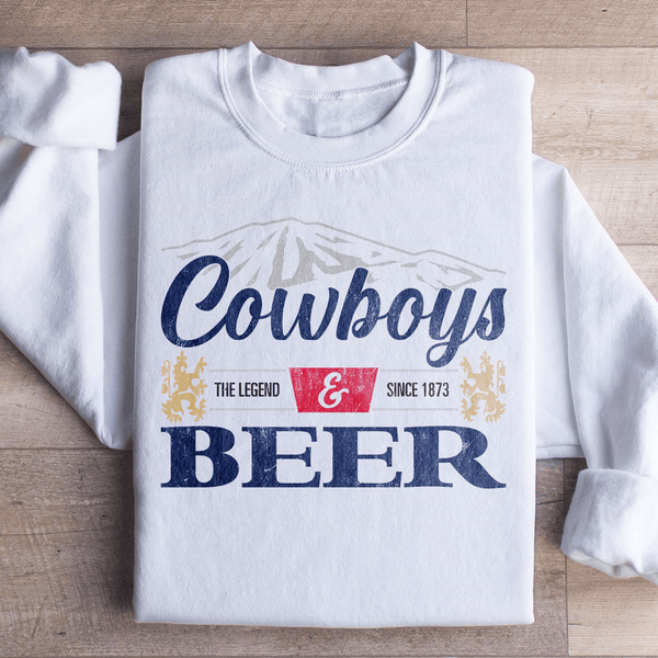 Cowboys & Beer Sweatshirt White / S Peachy Sunday T-Shirt