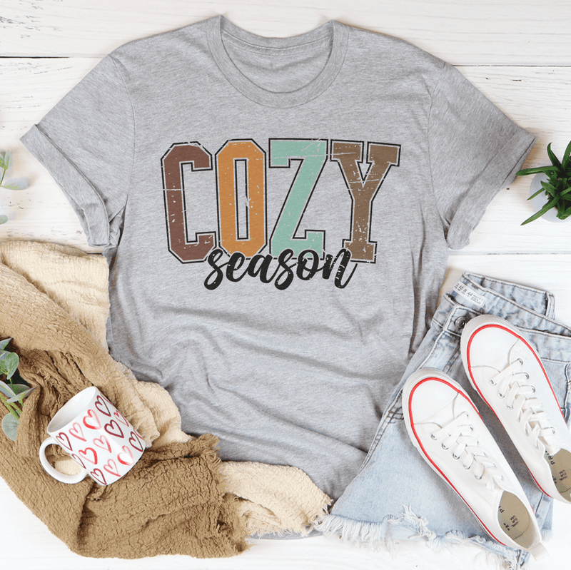 Cozy Season Tee Athletic Heather / S Peachy Sunday T-Shirt