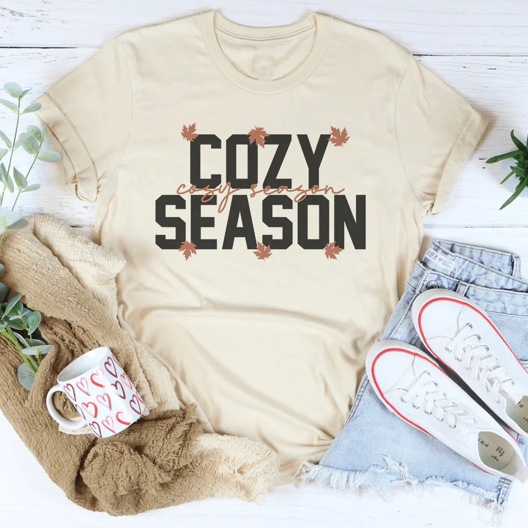 Cozy Season Tee Soft Cream / S Peachy Sunday T-Shirt