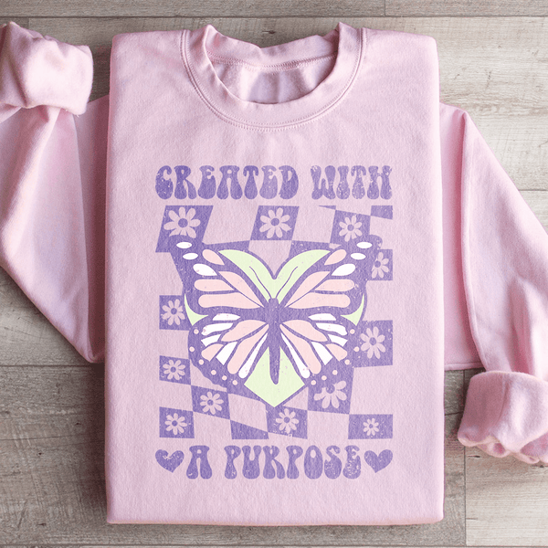 Created With A Purpose Sweatshirt Light Pink / S Peachy Sunday T-Shirt