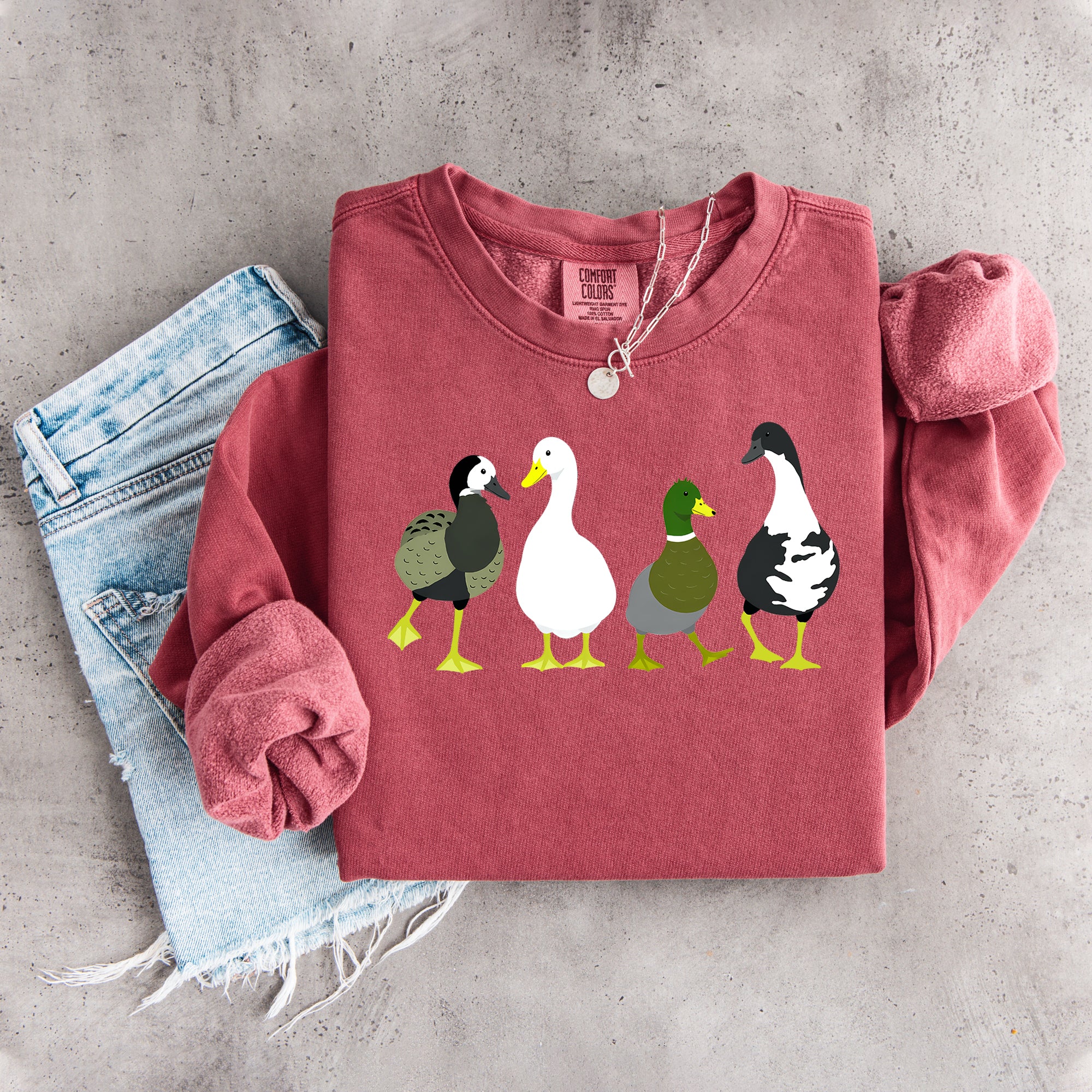 Sweatshirt „Süße Enten-Crew“