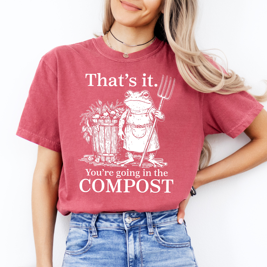 ¡Listo, te vas a la compostera, camiseta!