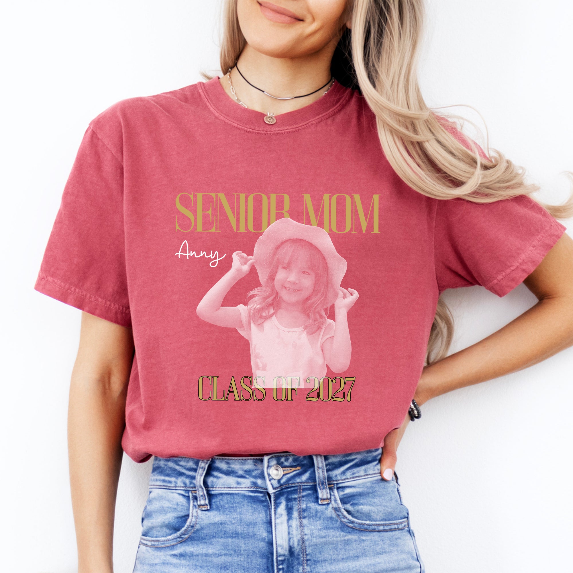 Personalisiertes T-Shirt für Mütter von Schulabgängern 2027