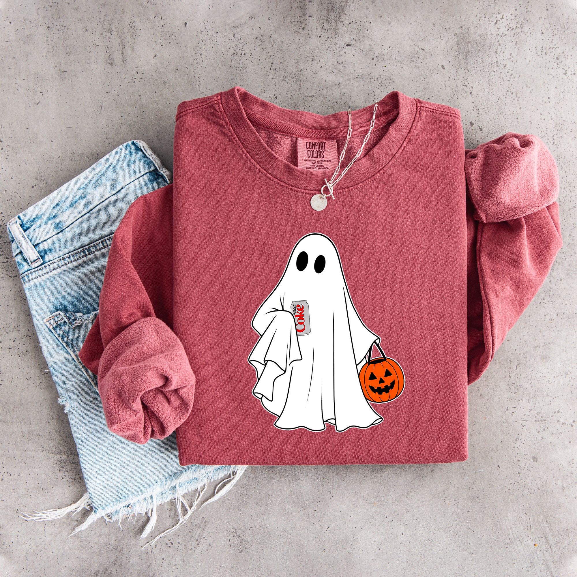 Halloween Diet Coke Ghost Sweatshirt