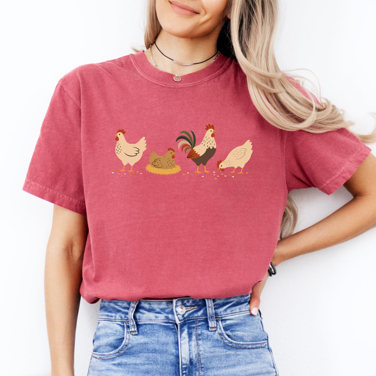 Camiseta de pollo bohemio
