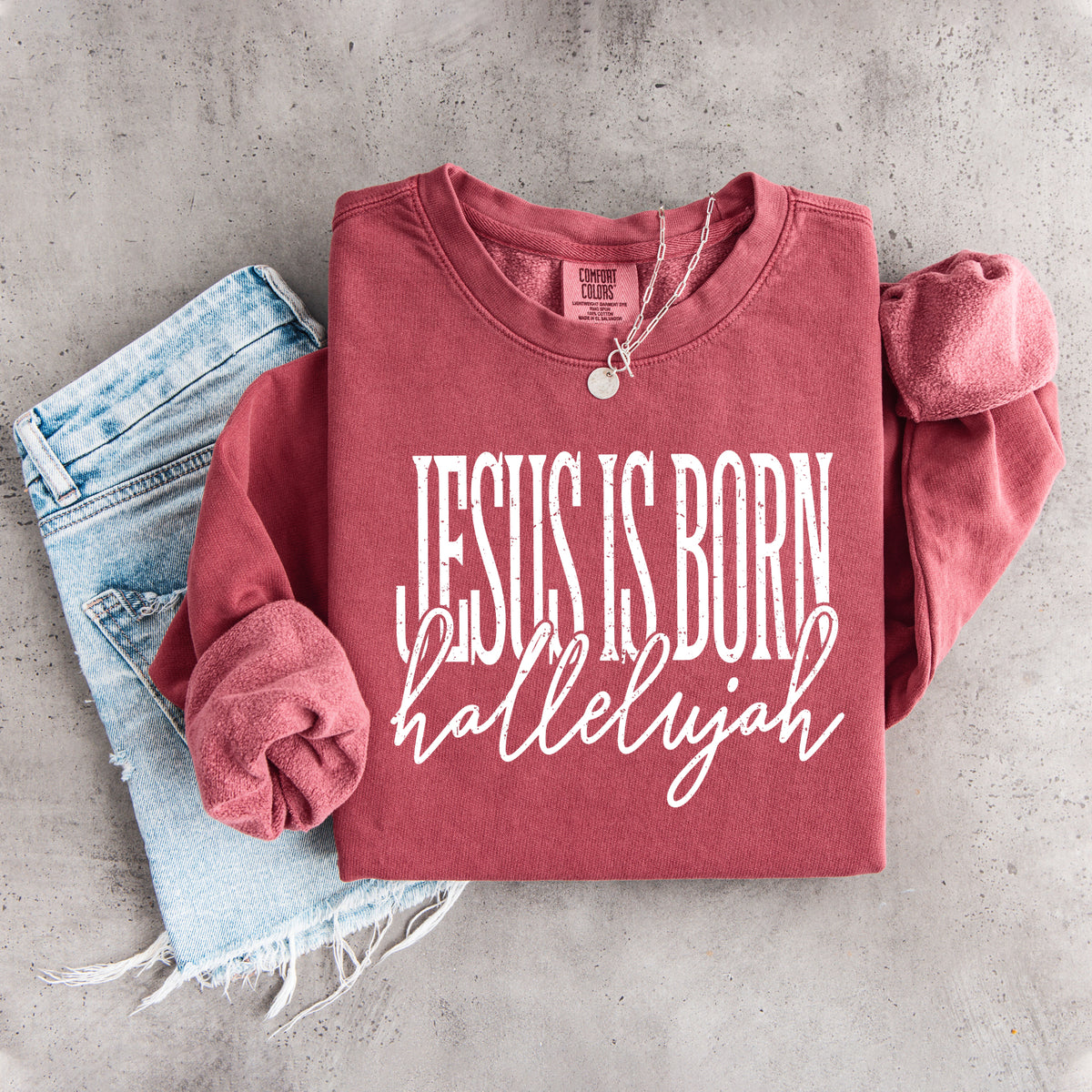 Sudadera «Jesús ha nacido, aleluya»