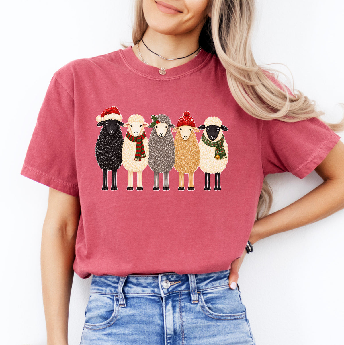 T-shirt de Noël avec un mouton
