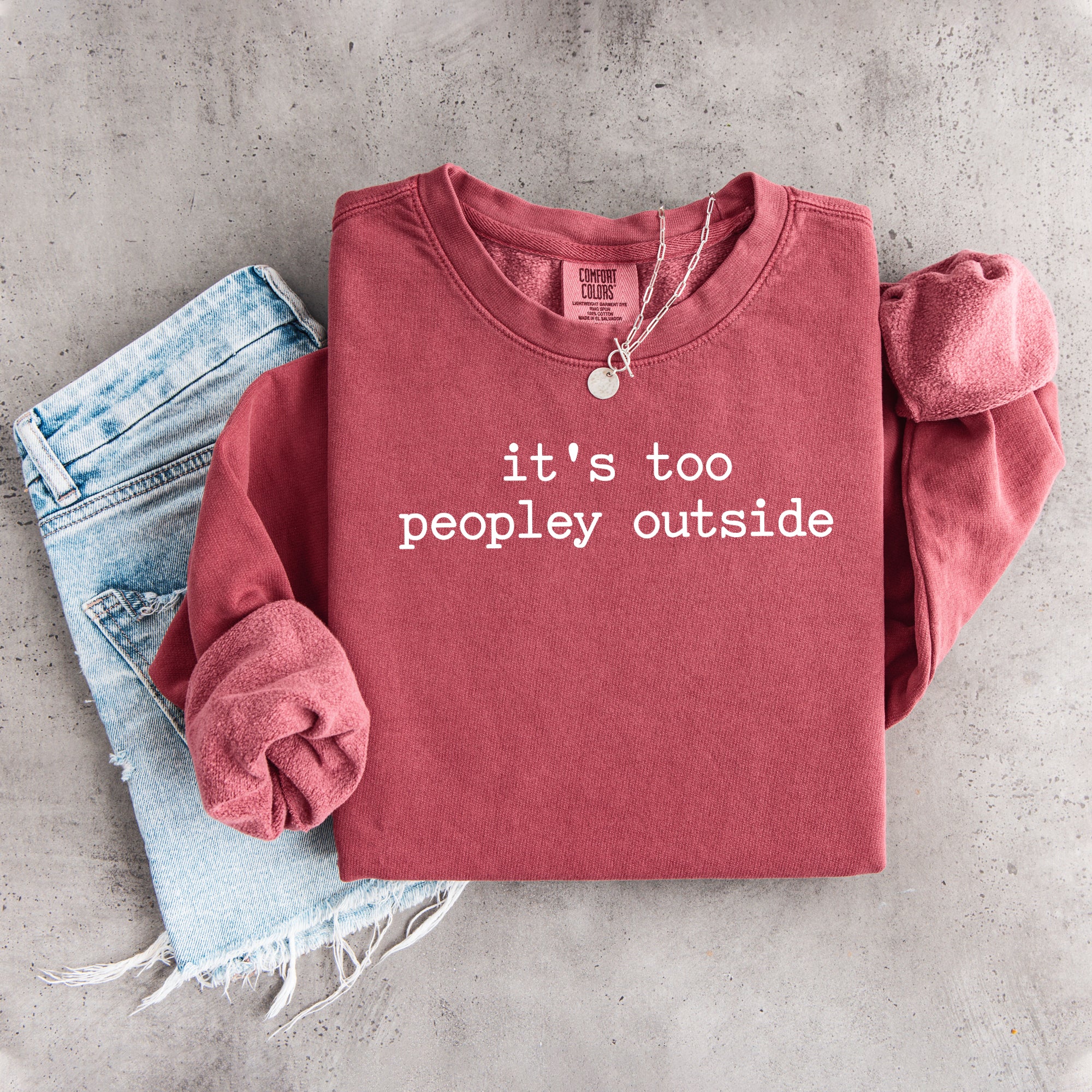 Sudadera «Hay demasiada gente ahí fuera»