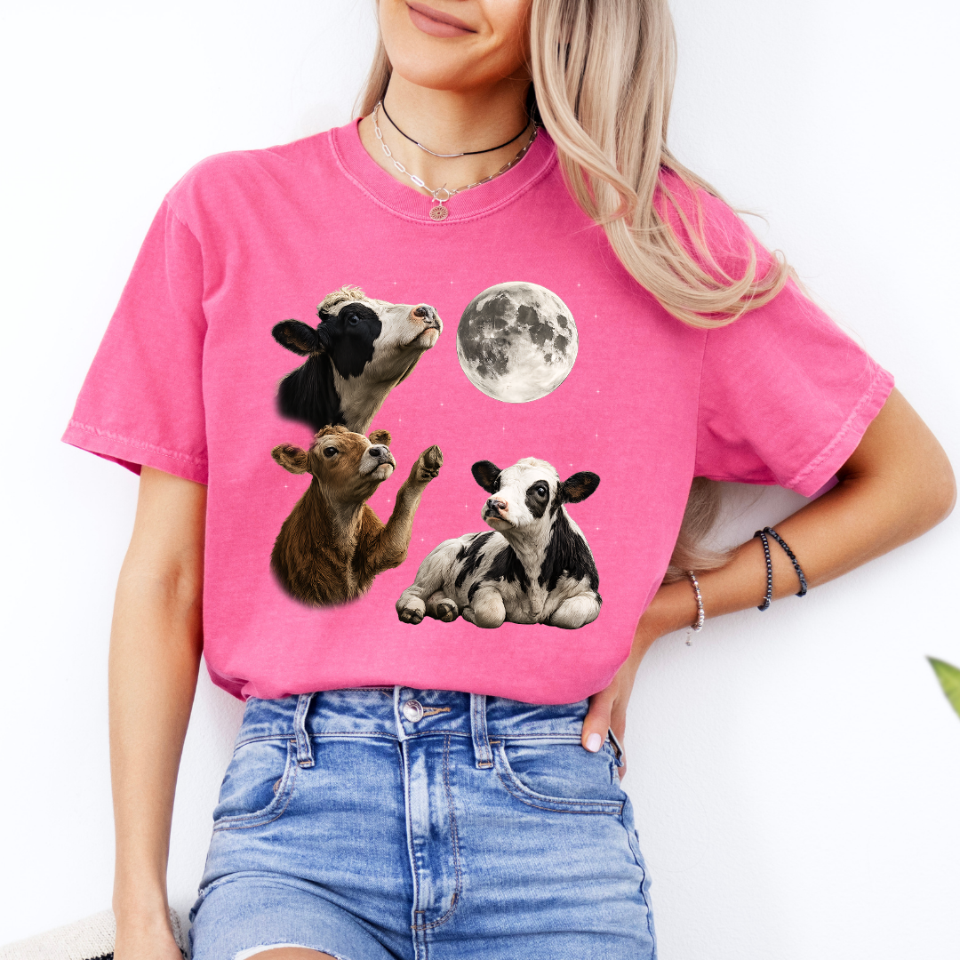 Cow Howling At Moon Tee