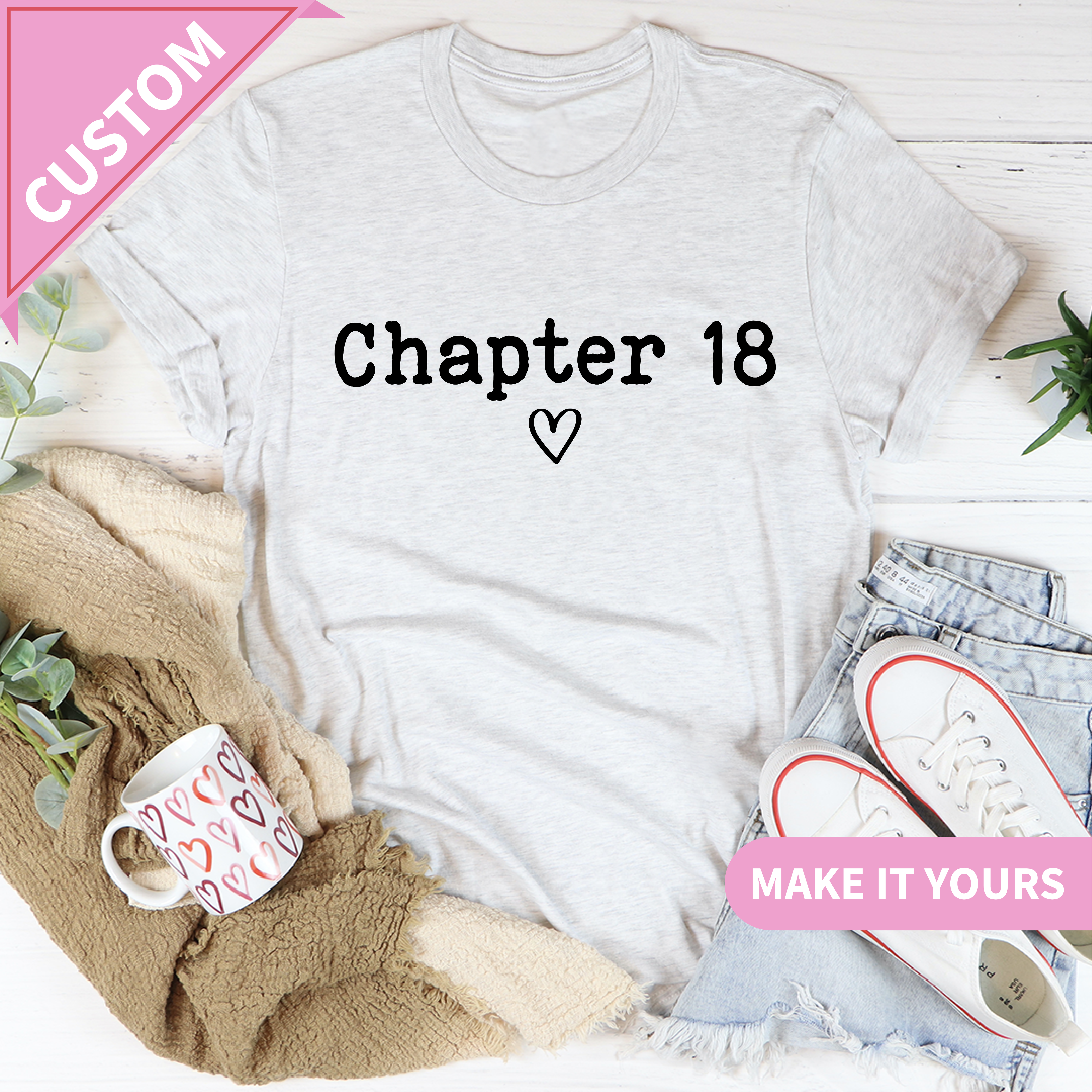 Personalized Chapter Tee Birthday Gift For Girls