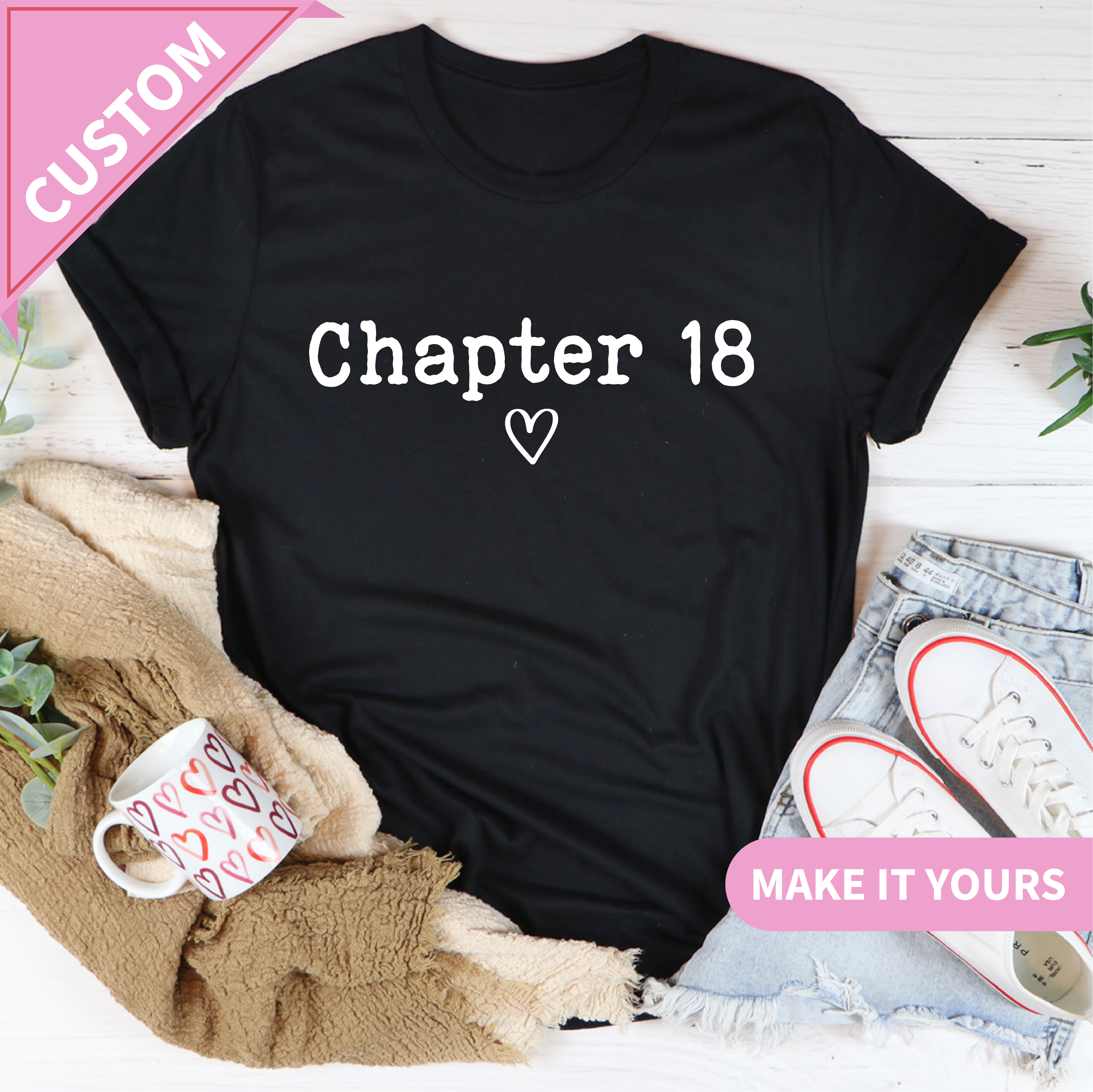Personalized Chapter Tee Birthday Gift For Girls