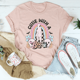 Cutie With A Booty Tee Heather Prism Peach / S Peachy Sunday T-Shirt