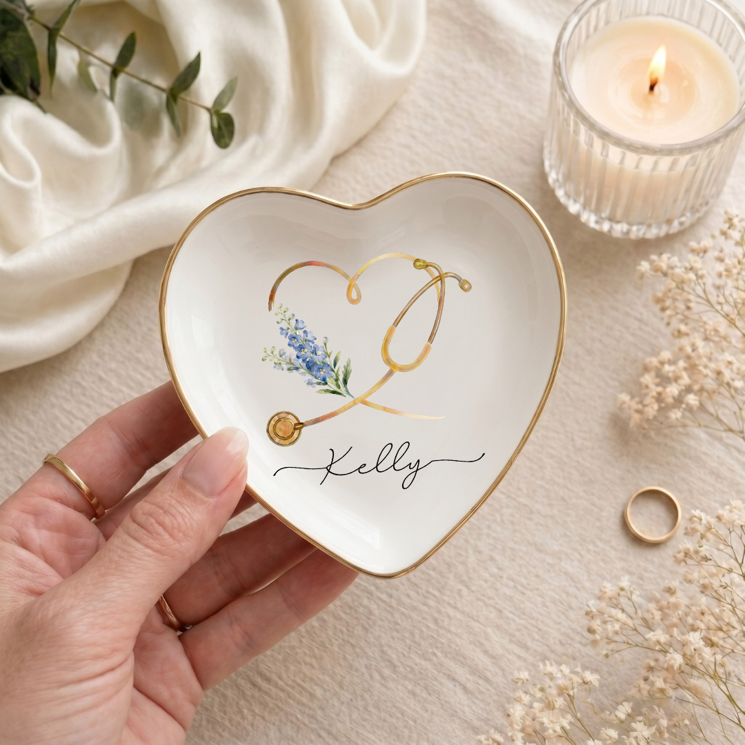 Personalized Nurse Trinket Dish