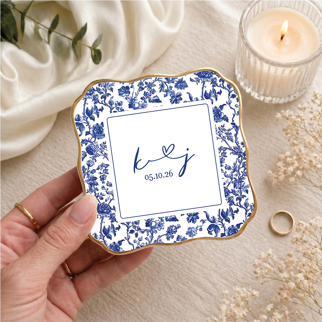 Personalized Wedding Ring Dish