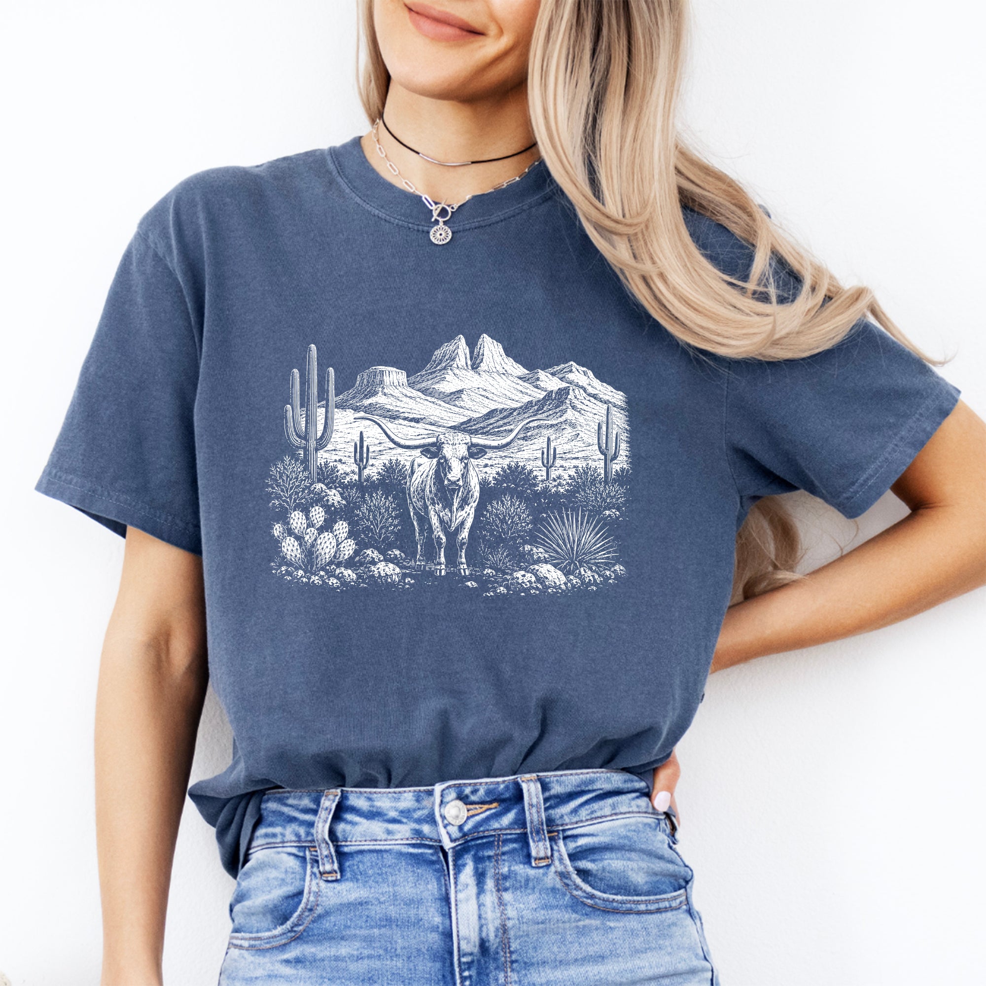 Retro-Western-T-Shirt mit Grafik