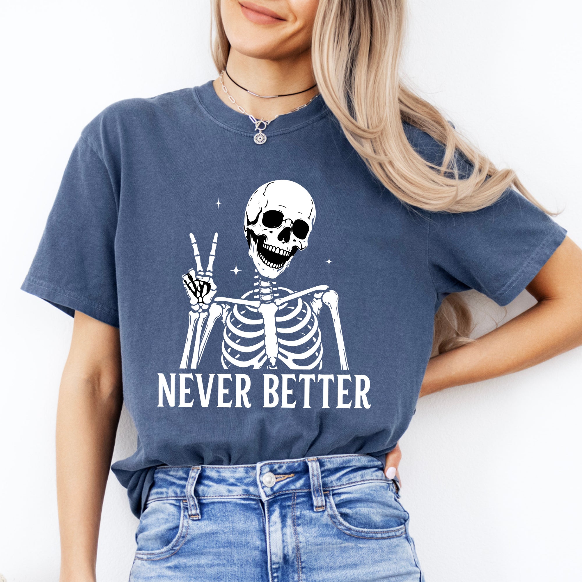 Skelett-T-Shirt „Noch nie besser“