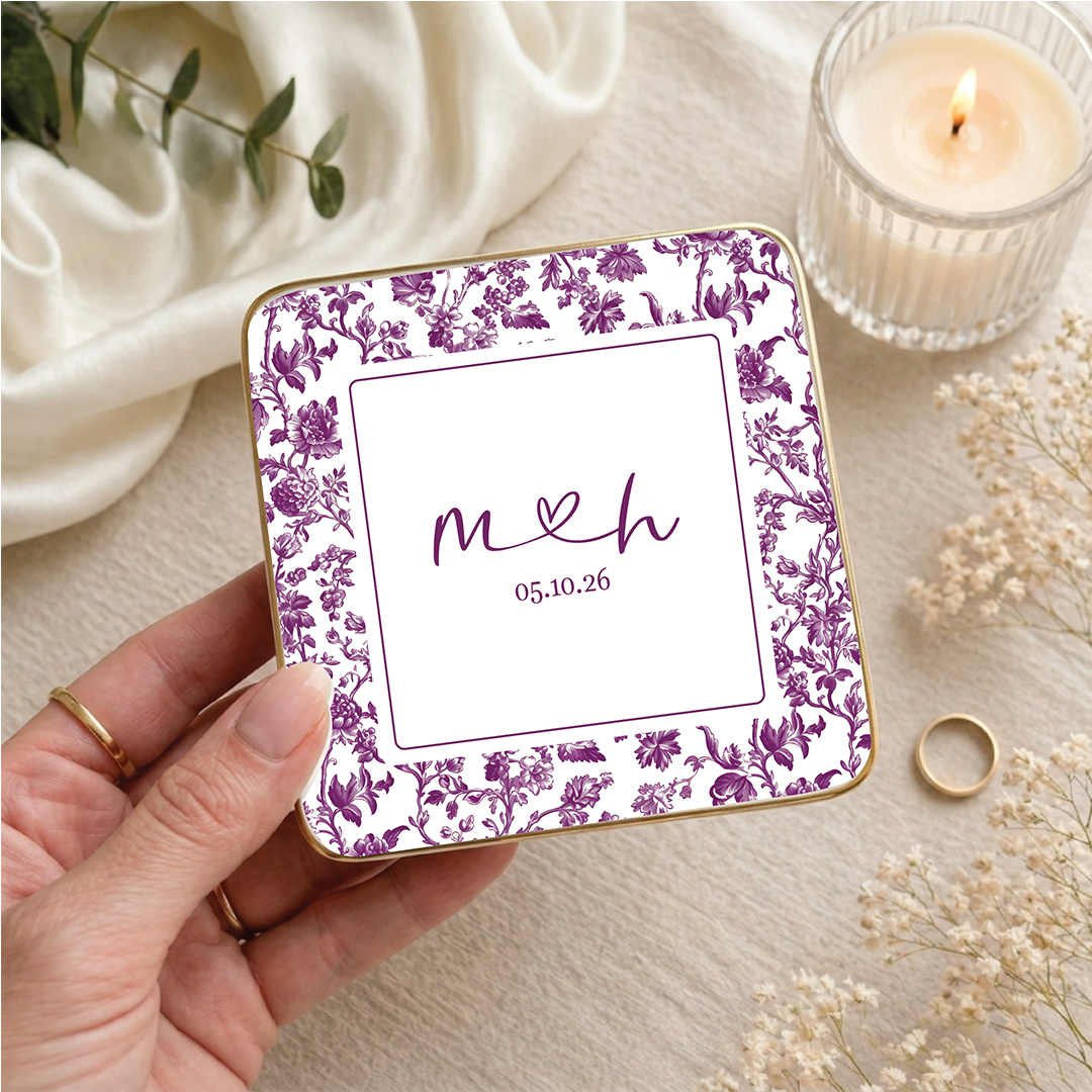 Personalized Wedding Ring Dish