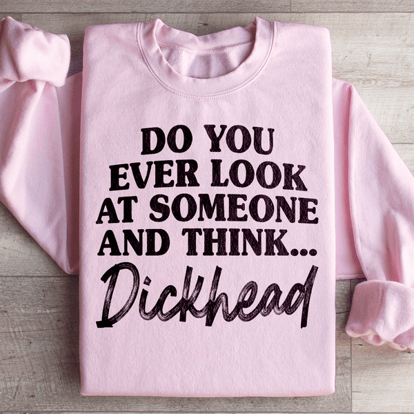 Do You Ever Look At Someone Sweatshirt Light Pink / S Peachy Sunday T-Shirt