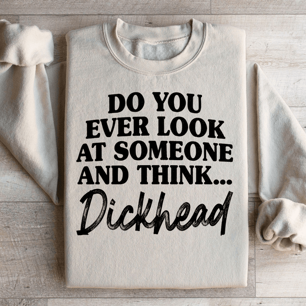 Do You Ever Look At Someone Sweatshirt Sand / S Peachy Sunday T-Shirt
