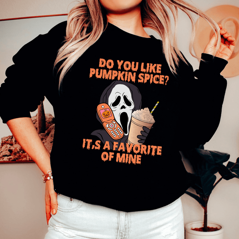 Do You Like Pumpkin  Spice Its A Favorite Of Mine Sweatshirt Black / S Peachy Sunday T-Shirt