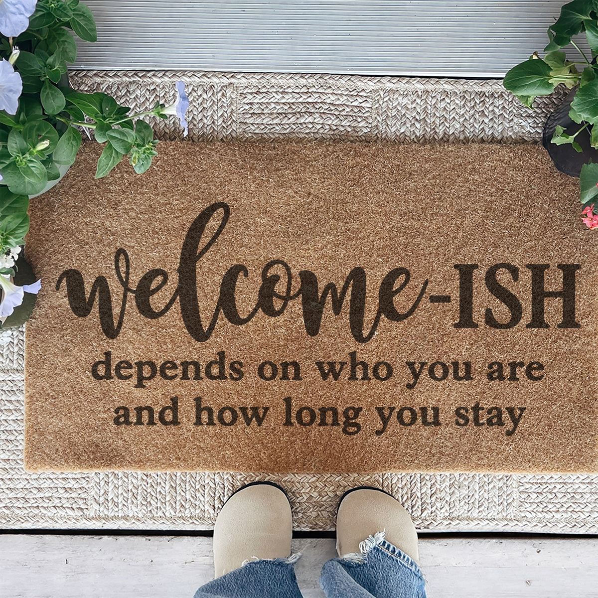 Felpudo «Bienvenido, Ish» (depende de quién seas)
