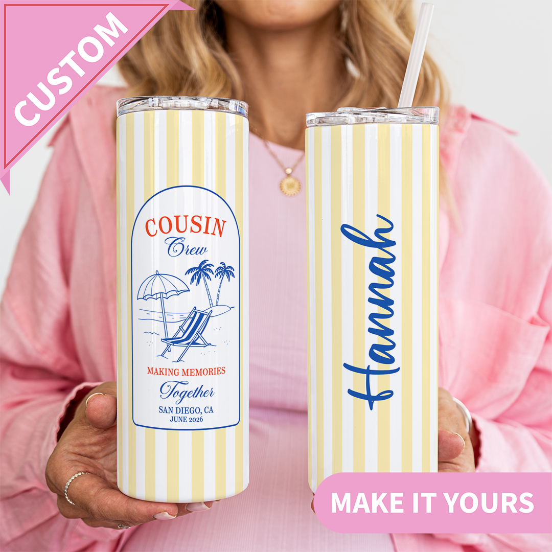Personalized Cousin Crew Tumbler