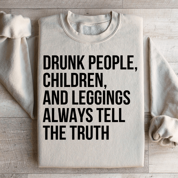 Drunk People Children And Leggings Sweatshirt Sand / S Peachy Sunday T-Shirt