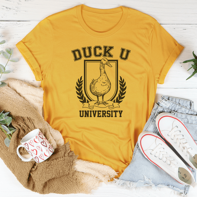 Duck U University Tee Mustard / S Peachy Sunday T-Shirt