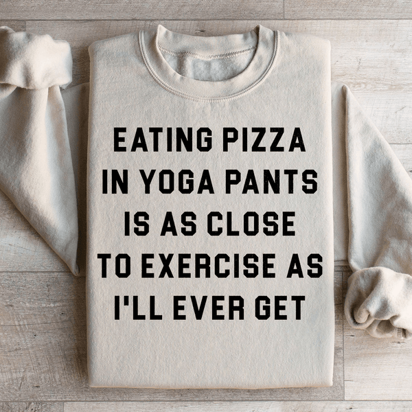 Eating Pizza Sweatshirt Sand / S Peachy Sunday T-Shirt
