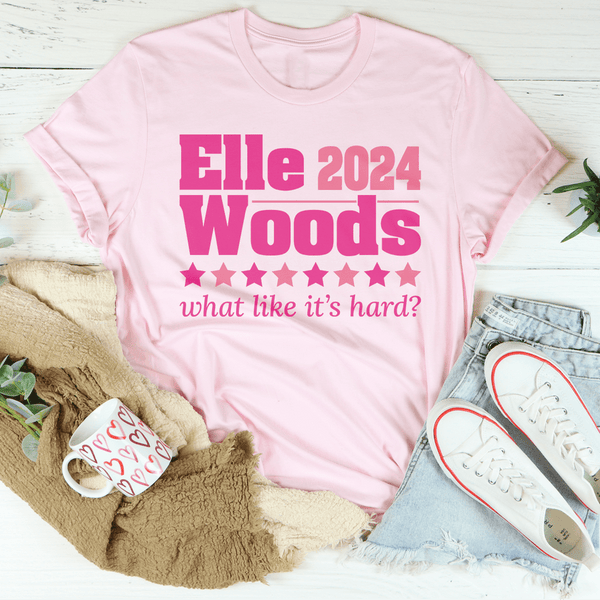 Elle Woods 2024 What Like Its Hard Tee Pink / S Peachy Sunday T-Shirt