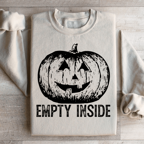 Empty Inside Pumpkin Sweatshirt Sand / S Peachy Sunday T-Shirt