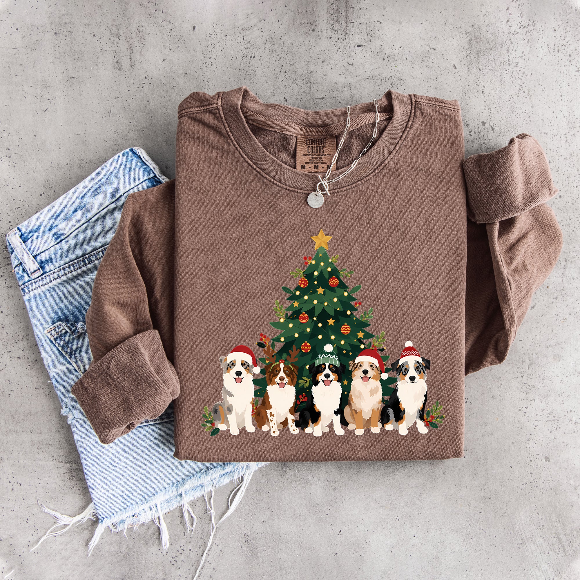 Australian Shepherd Christmas Sweatshirt