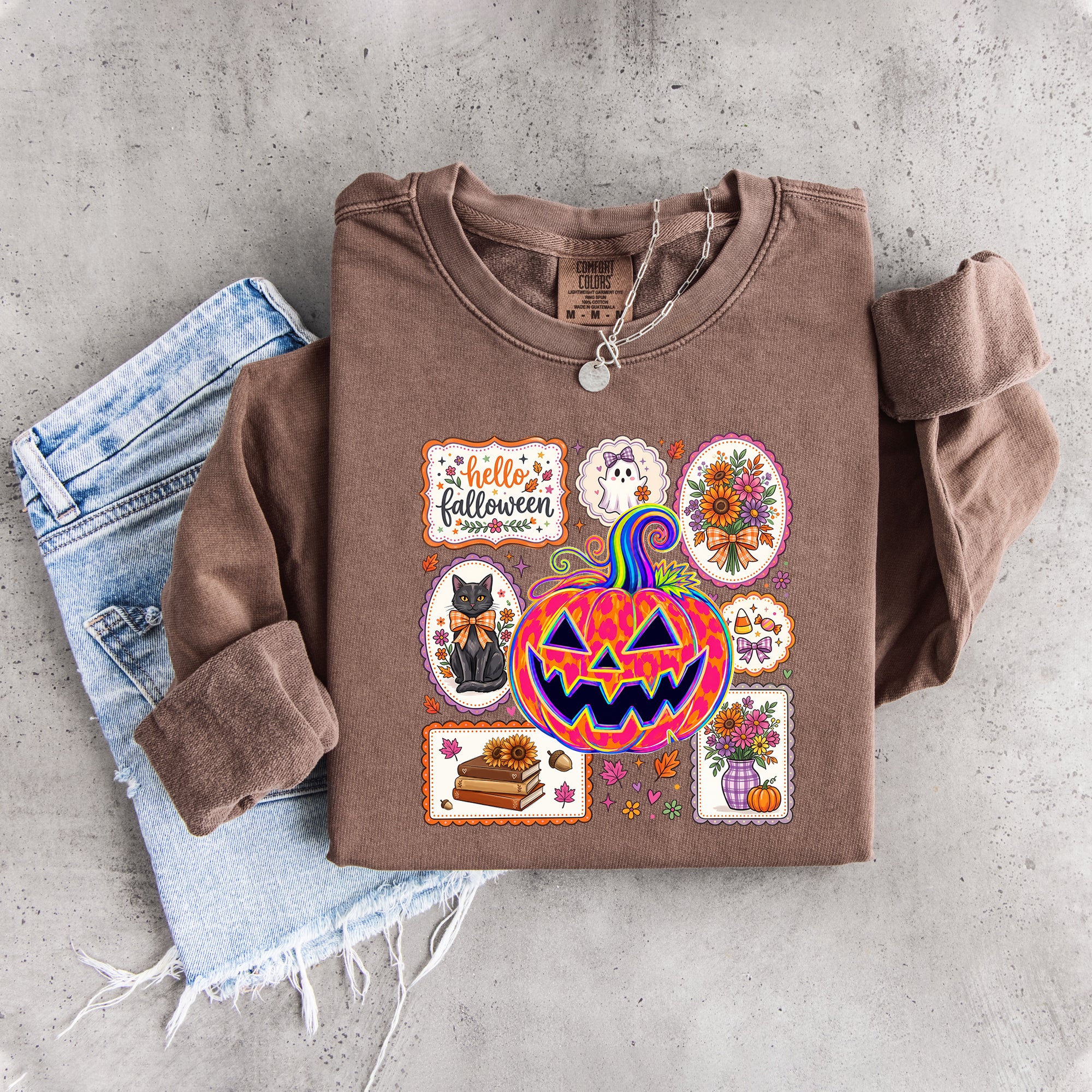 Hallo Falloween-Sweatshirt