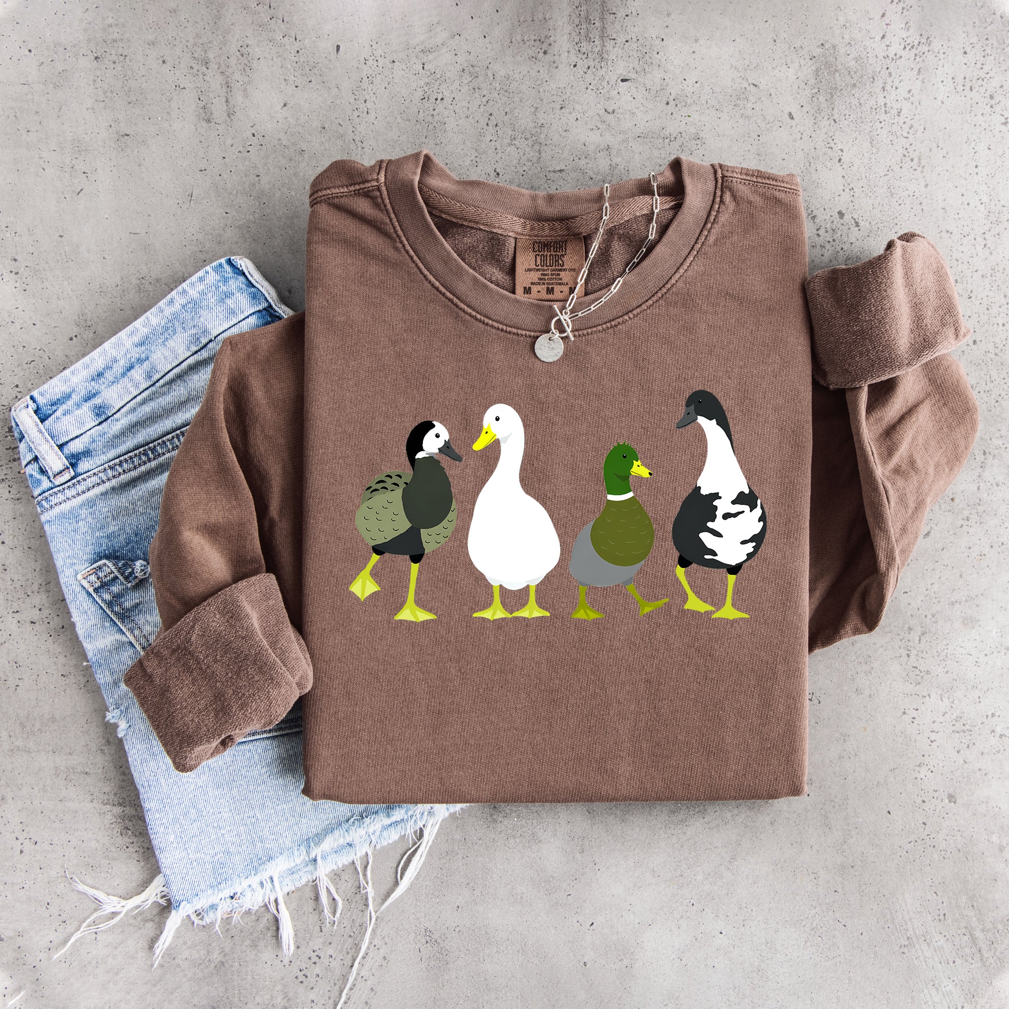 Sweatshirt „Süße Enten-Crew“
