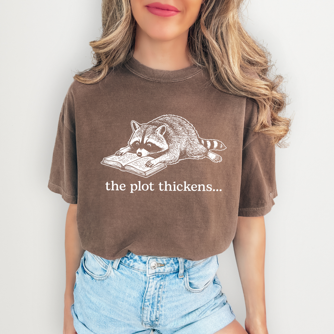 The Plot Thickens Bookish Rocoon Tee