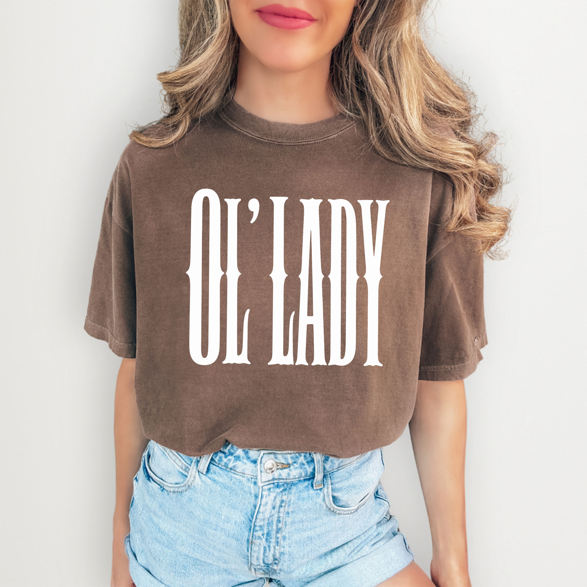 Camiseta de señora mayor