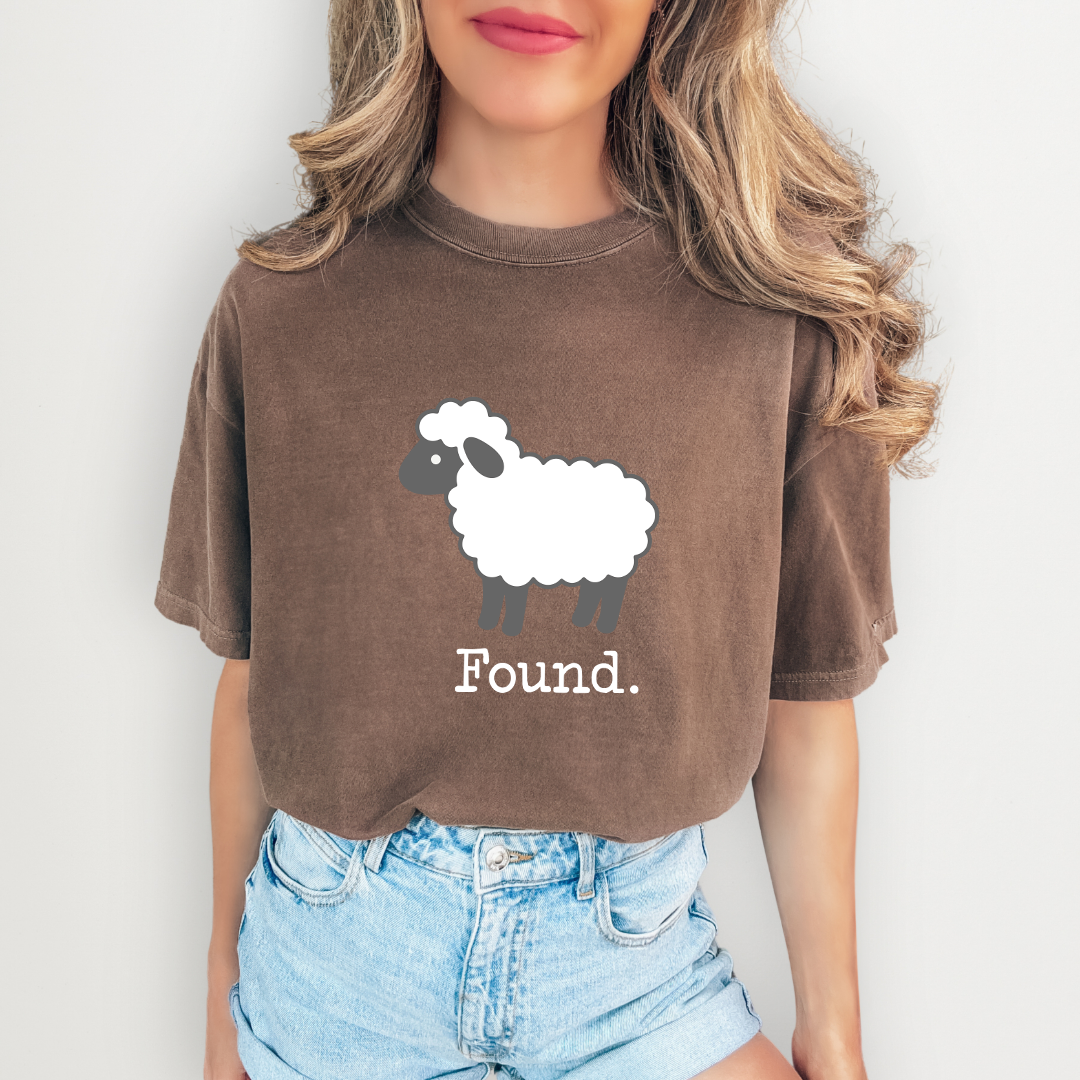Found Sheep Faith Embroidered Tee