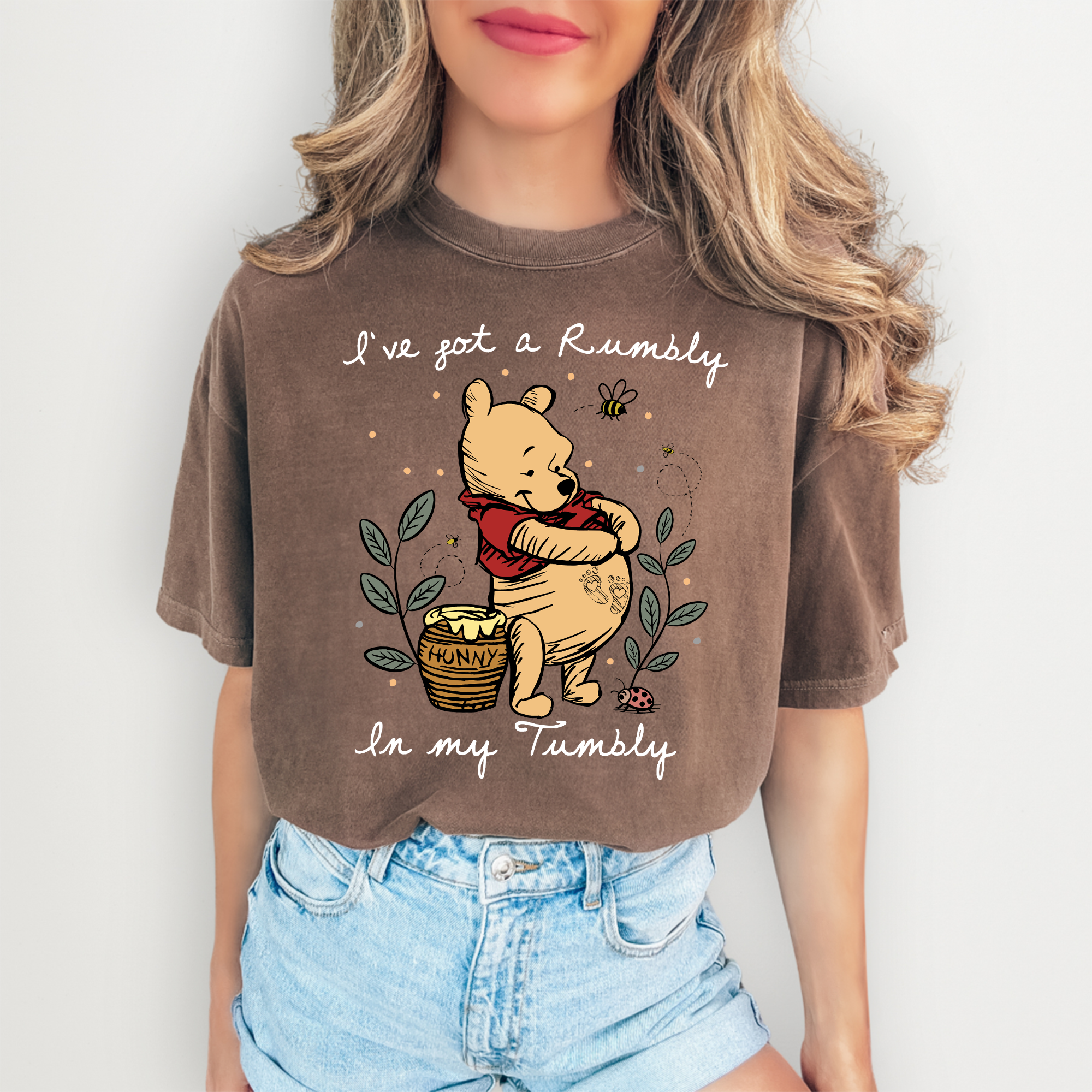 Camiseta de revelación del embarazo «I've Got Rumbly In My Tumbly»