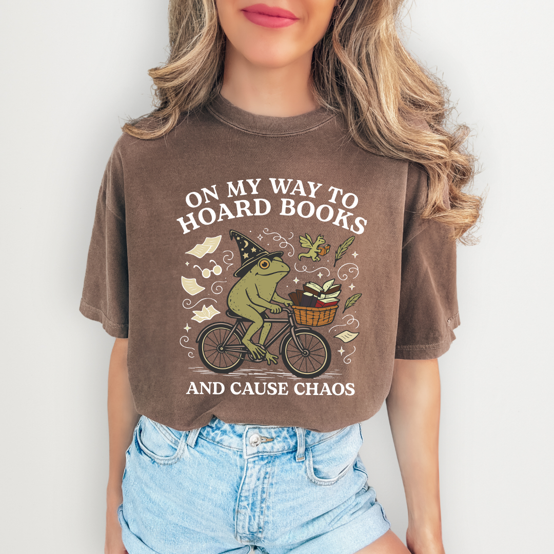 On My Way To Hoard Books Tee