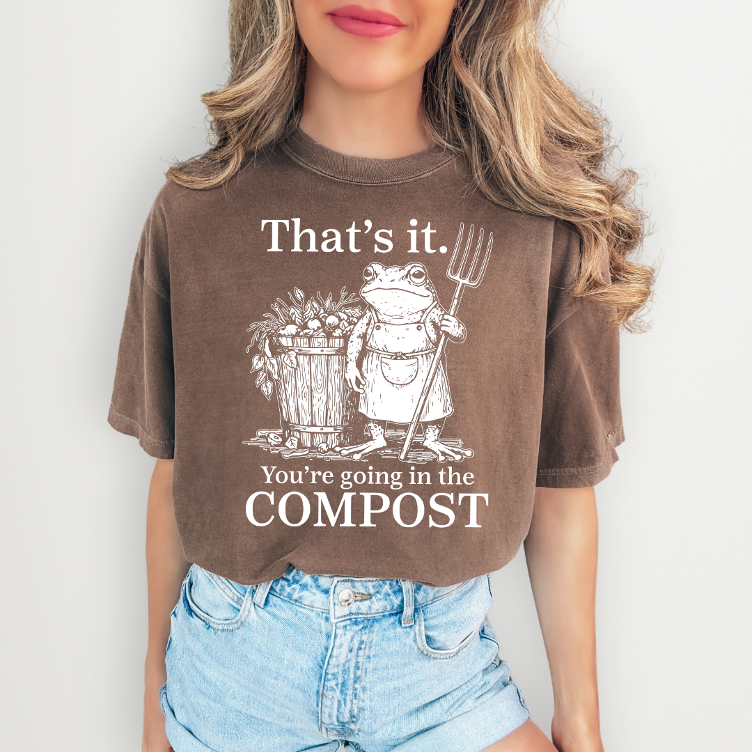 ¡Listo, te vas a la compostera, camiseta!