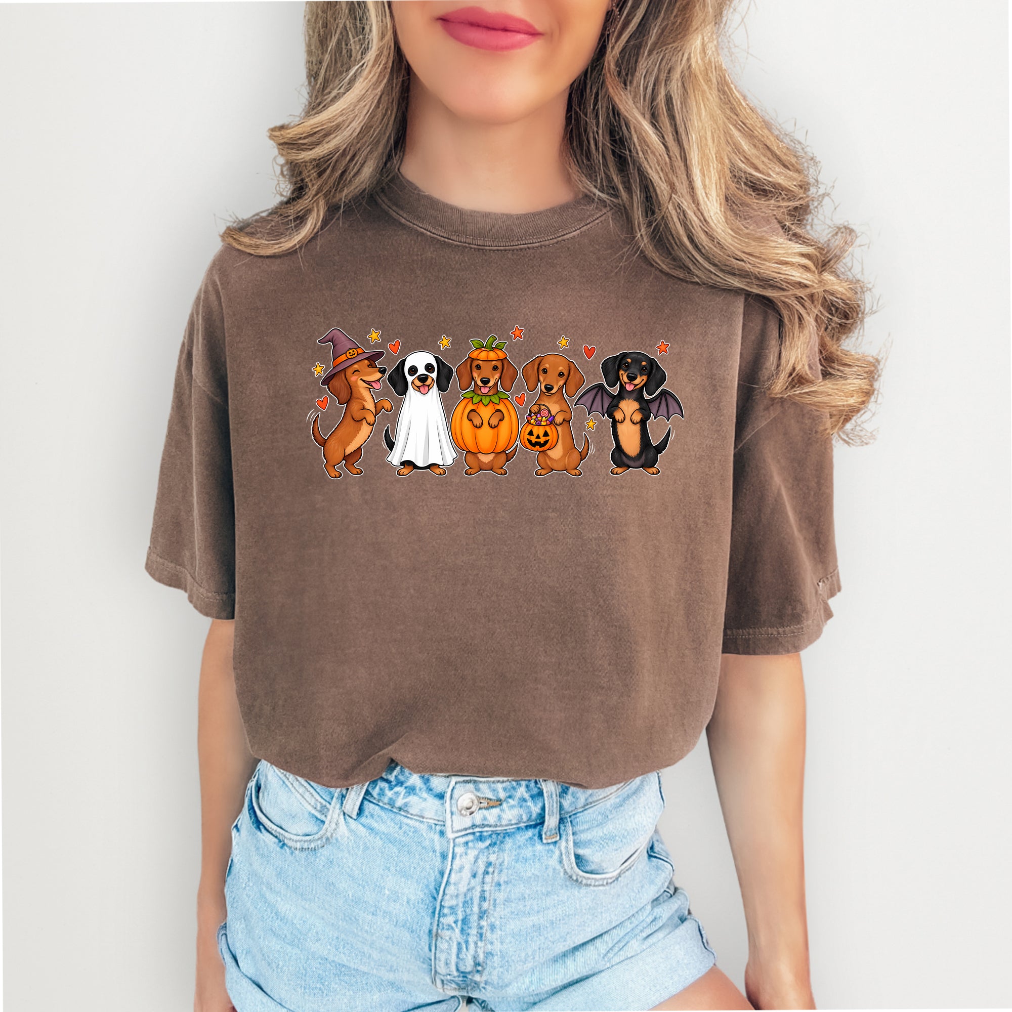 T-shirt teckel d’Halloween