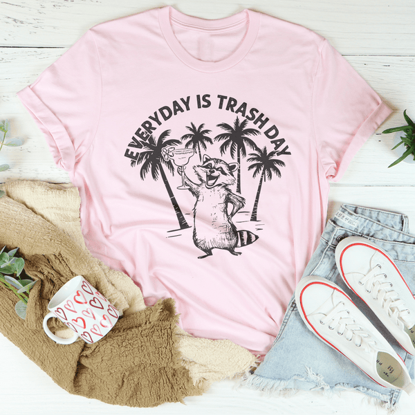 Everyday Is Trash Day Tee Pink / S Peachy Sunday T-Shirt