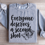 Everyone Deserves A Second Shot Sweatshirt Sport Grey / S Peachy Sunday T-Shirt