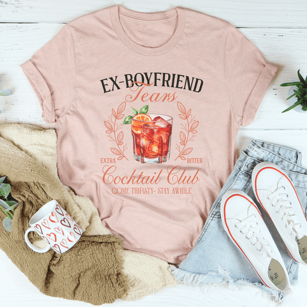 Ex Boyfriend Tears Extra Bitter Cocktail Club Tee Peachy Sunday T-Shirt