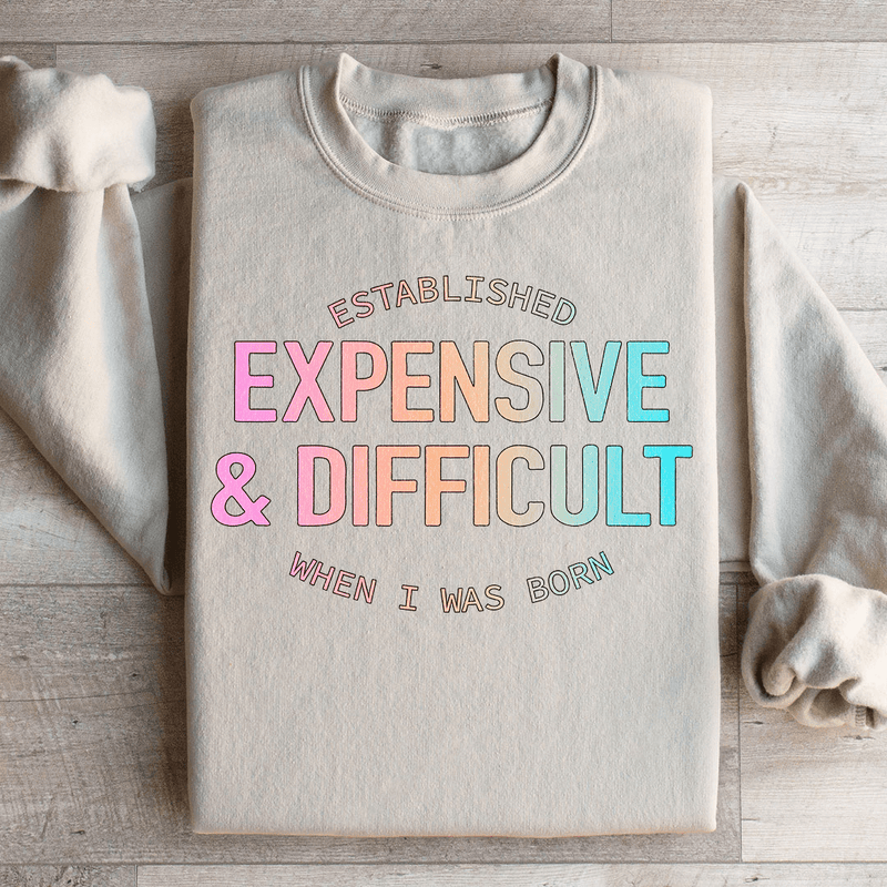 Expensive & Difficult Sweatshirt Sand / S Peachy Sunday T-Shirt