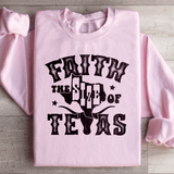 Faith The Size Of Texas Sweatshirt Light Pink / S Peachy Sunday T-Shirt