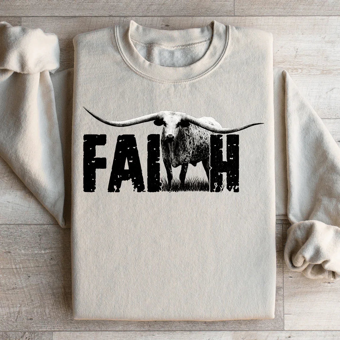 Faith Western Sweatshirt Sand / S Peachy Sunday T-Shirt